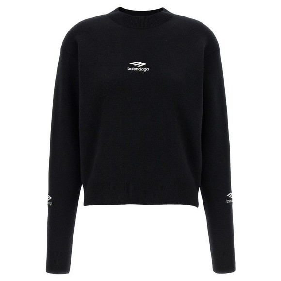 Balenciaga Logo-Embroidered Wool Blend Sweater - NWT - Picture 1 of 4